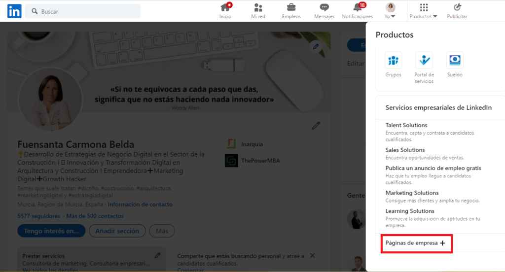 crear-página-de-empresa-linkedin
